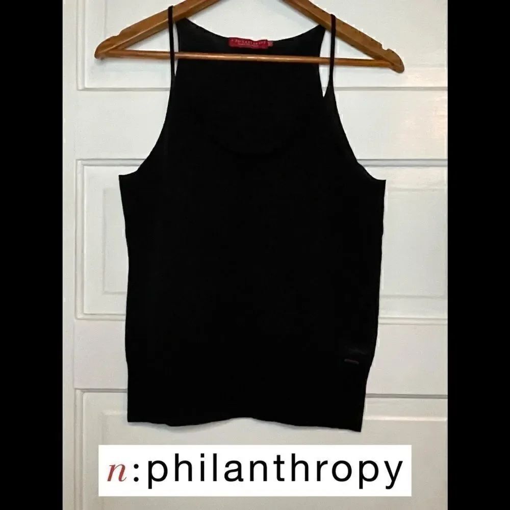 n:PHILANTHROPY Sleeveless Top w/ Spaghetti Straps